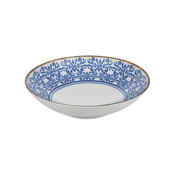 Bela/modra porcelanasta skledica za juho 1 l Azul – BonBistro