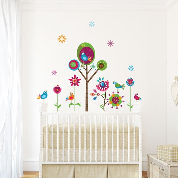 Komplet otroških stenskih nalepk Ambiance Paradise Tree