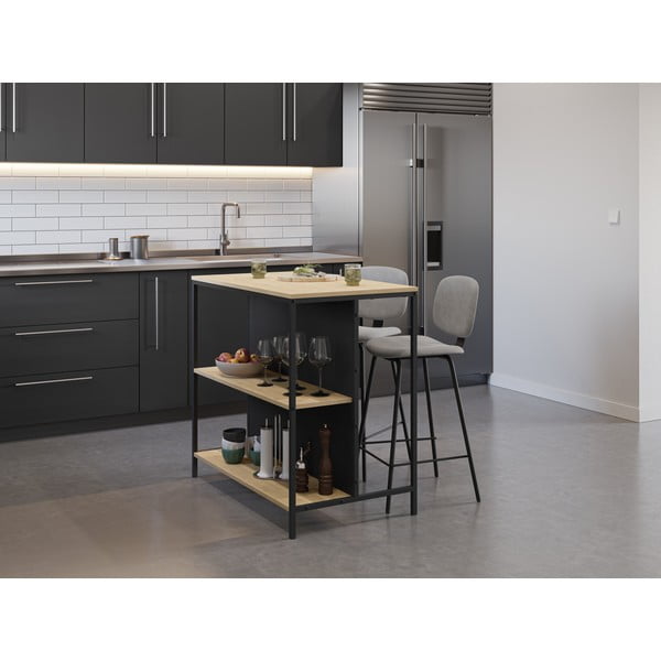Barska miza v hrastovem dekorju 60x100 cm Sagi – Marckeric-image-2