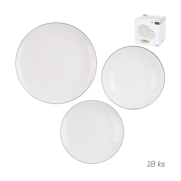 Jedilni servis 18 ks iz porcelana new bone china Decora – Orion-image-2