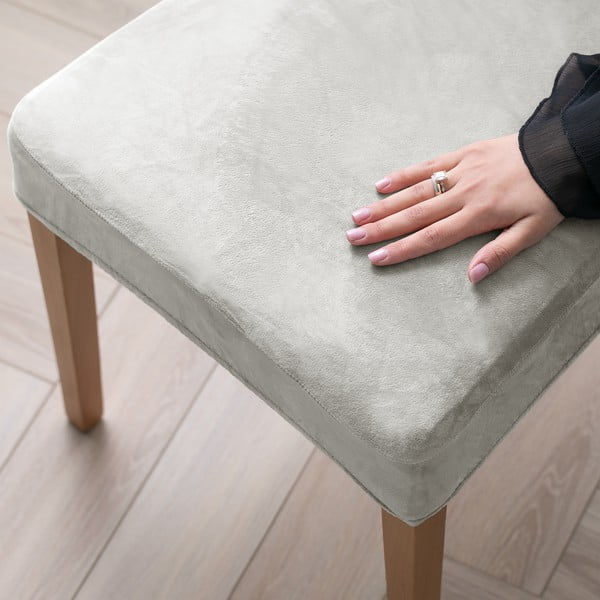 Svetlo sive raztegljive prevleke v kompletu 4 ks za stol 48 cm Sento – Restilo-image-1