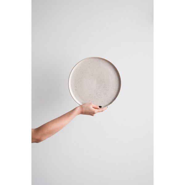 Svetlo roza kamenina velik krožnik ÅOOMI Dust, ø 27,5 cm-image-1