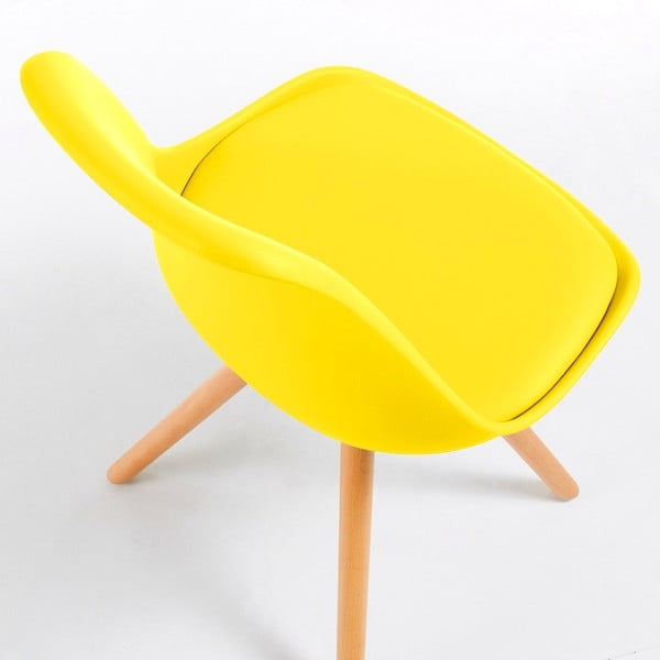 Rumeni stol z bukovimi nogami loomi.design Lumos-image-2