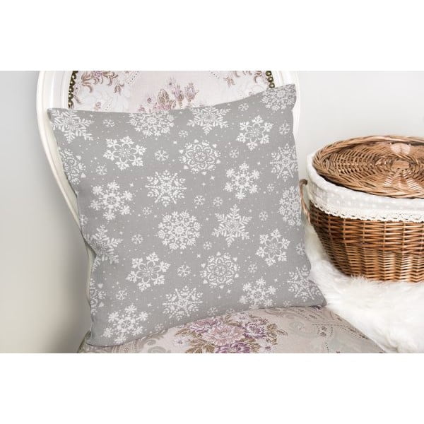 Božična prevleka za okrasno blazino Minimalist Cushion Covers Snowflakes, 42 x 42 cm-image-2