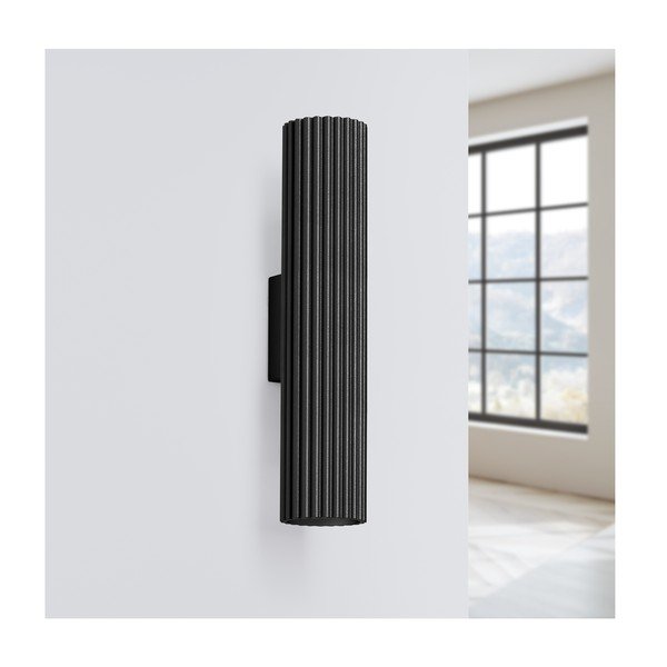 Črna stenska svetilka Gleam – Sollux-image-2