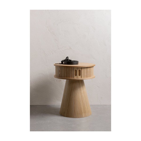 Nočna omarica v borovem dekorju v naravni barvi Karri – WOOOD-image-1