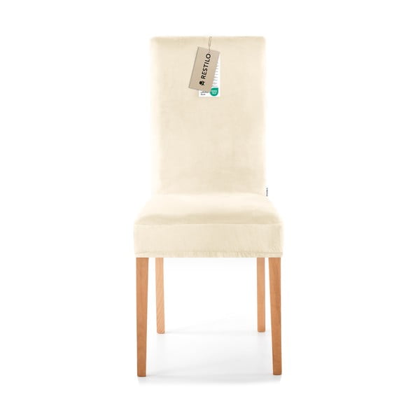 Kremno bele raztegljive prevleke v kompletu 4 ks za stol 48 cm Sento – Restilo-image-2