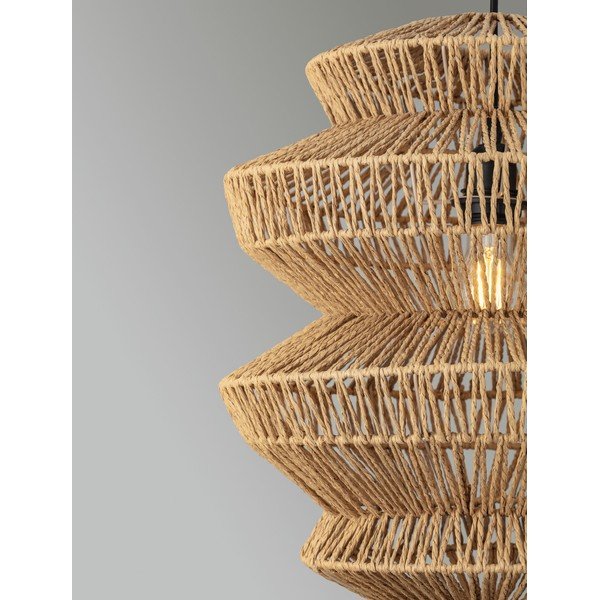 Viseča svetilka iz vrvi v naravni barvi ø 40 cm Nua – Nova Luce-image-2