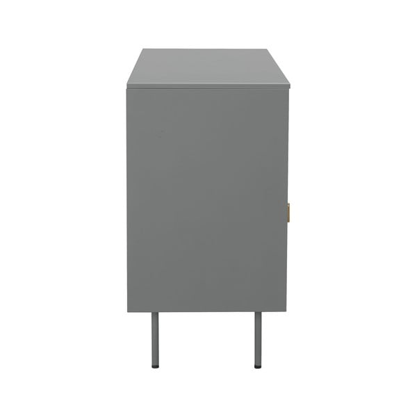 Siva kovinska vitrina 104x80 cm Rosalie – Støraa-image-4