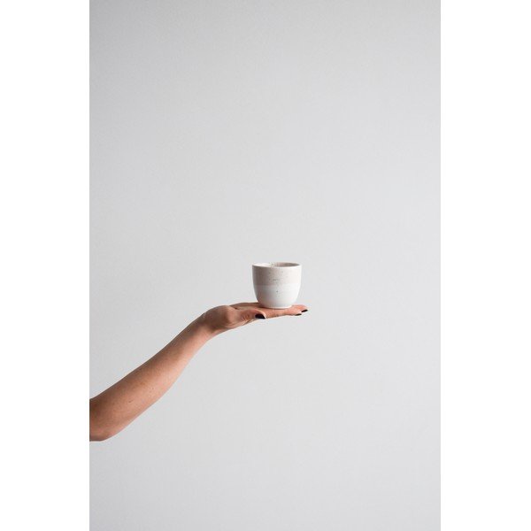 Roza-bela skodelica iz kamenine ÅOOMI Dust, 200 ml-image-1