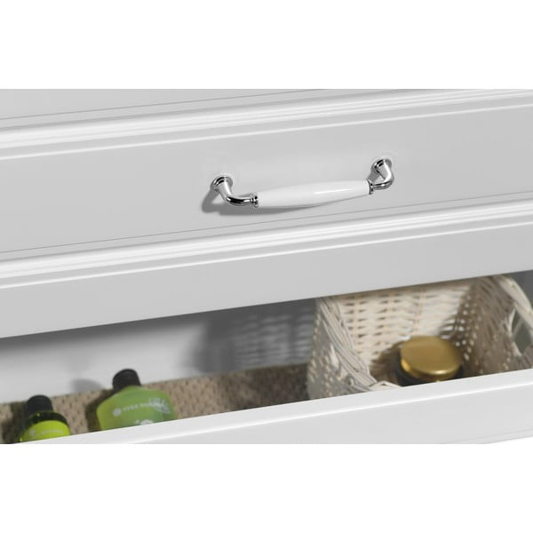 Bela stenska omarica brez umivalnika 57x72,5 cm Favolo – Sapho-image-1