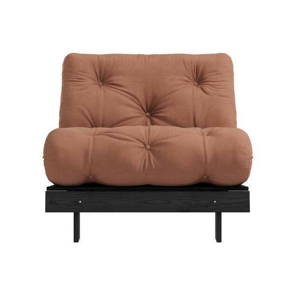 Raztegljiv fotelj Karup Design Roots Black/Clay Brown-image-3