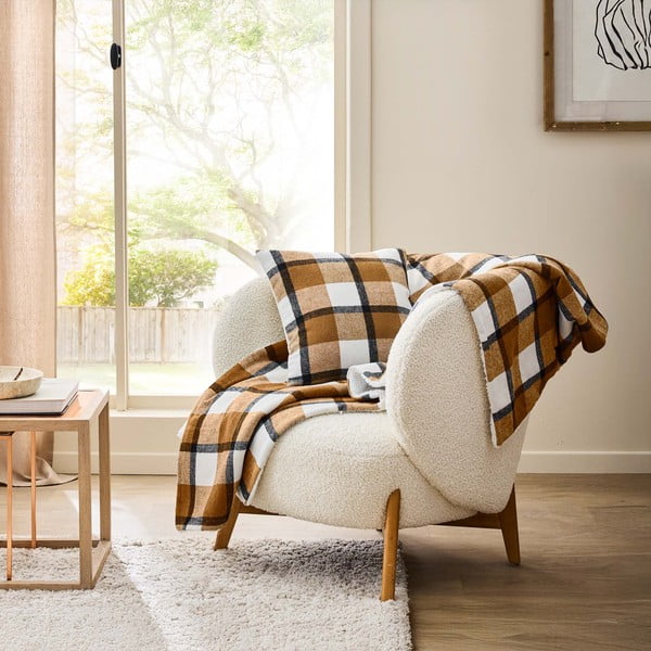 Okrasna blazina 45x45 cm Ecossais – douceur d'intérieur-image-1