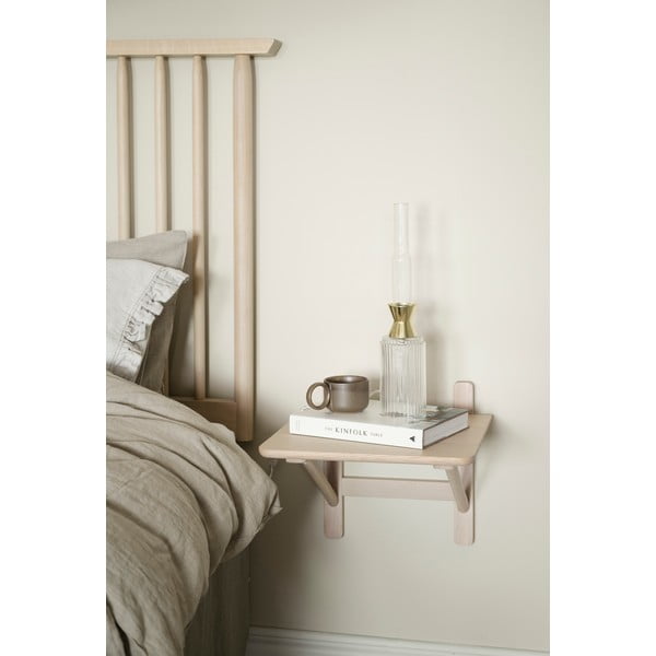 Nočna omarica v hrastovem dekorju s policami Camrose - Rowico-image-1