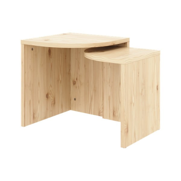 Mizice v kompletu 2 ks iz masivnega bora v naravni barvi Combine – Karup Design