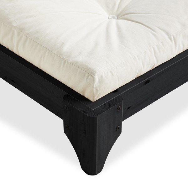 Postelja z vzmetnico Karup Design Elan Comfort Mat Black/Natural, 140 x 200 cm-image-3