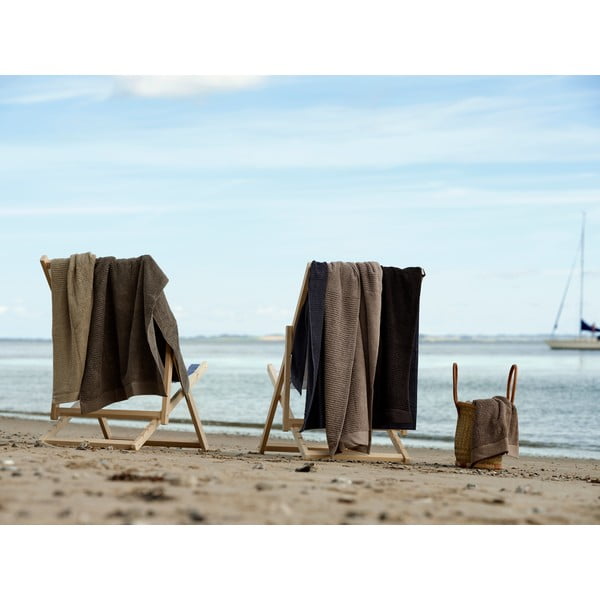 Rjava bombažna brisača 70x140 cm – Zone-image-2