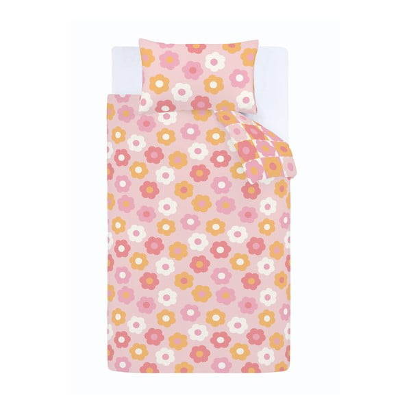 Enojna otroška posteljnina 135x200 cm Retro Daisy – Catherine Lansfield-image-2