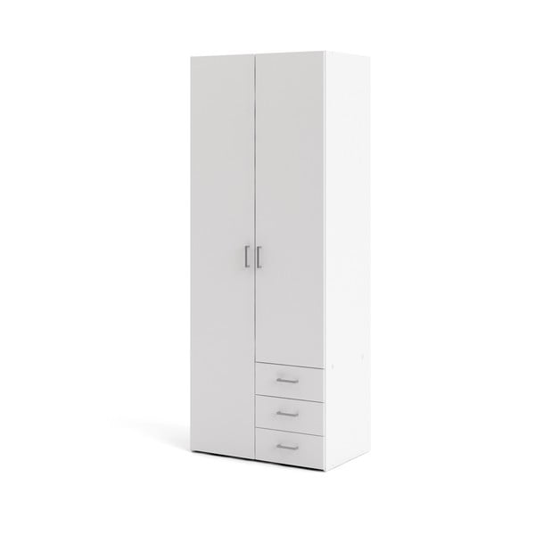 Bela garderobna omara 78x200 cm Space – Tvilum-image-3