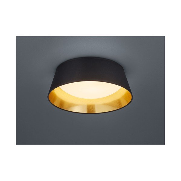 Črna stropna LED svetilka Reality Ponts, premer 34 cm-image-1