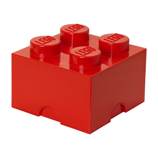 Rdeča kvadratna škatla za shranjevanje LEGO®
