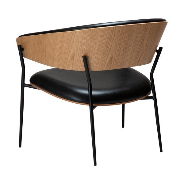 Črn fotelj iz umetnega usnja Crib – DAN-FORM Denmark-image-3