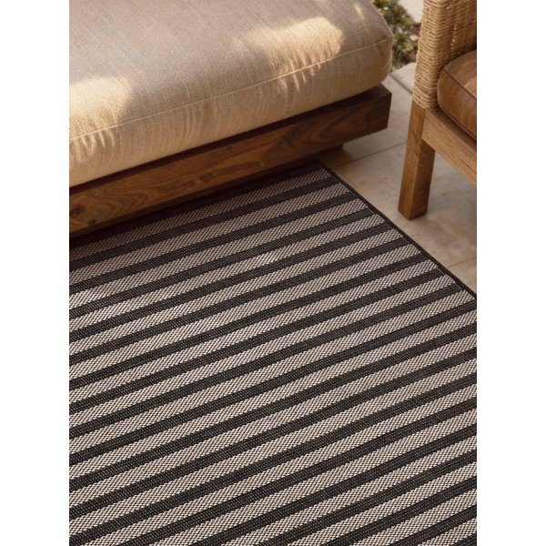 Črna/kremno bela notranja in zunanja preproga 120x170 cm Haringey Linley – Ted Baker-image-3