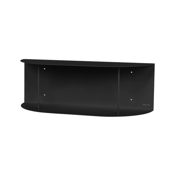 Črna večnivojska kovinska polica 60 cm Lina – noo.ma