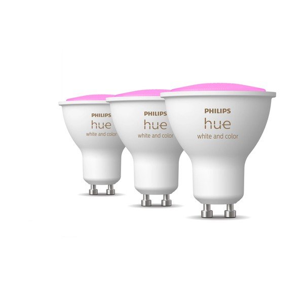 LED žarnice GU10, 6 W v kompletu 3 ks White and color ambiance – Philips Hue-image-1