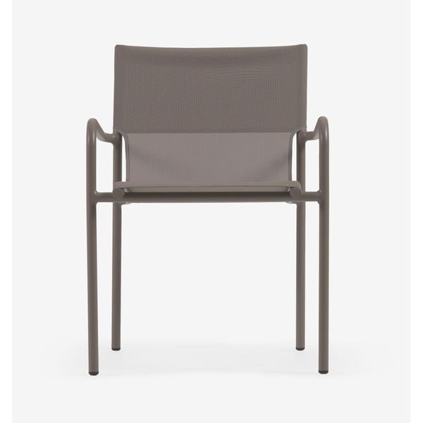 Rjav aluminijasti vrtni stol Kave Home Zaltana-image-4