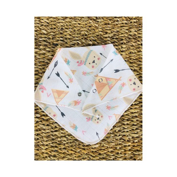 Beli muslinski slinčki v kompletu 4 kos Mila - Lydia&Co-image-2