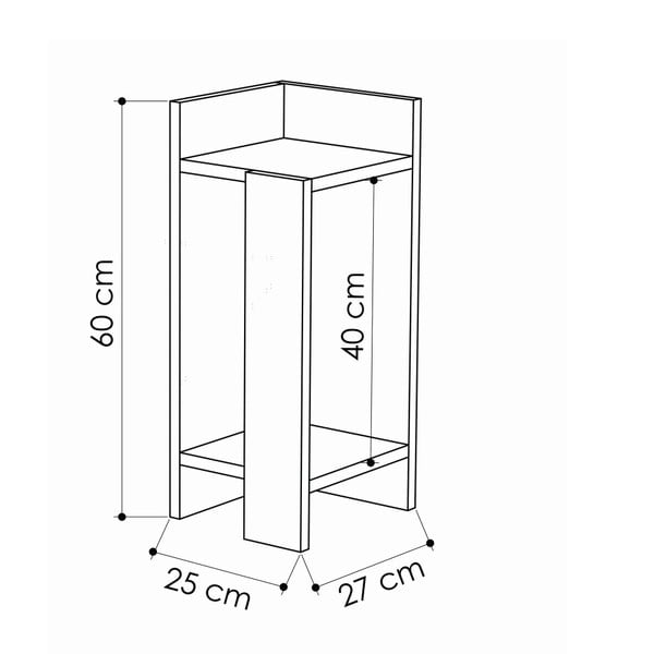 Komplet 2 beliih nočnih omaric Elos-image-2
