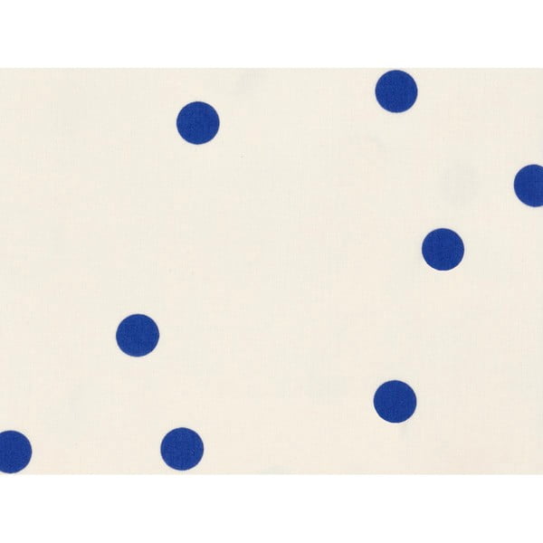 Modra/kremno bela enojna posteljnina iz bombažnega satena 140x200 cm Solaris – Södahl-image-2