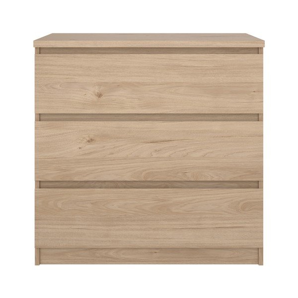 Komoda v hrastovem dekorju v naravni barvi 77x76x50 cm Naia – Tvilum-image-2
