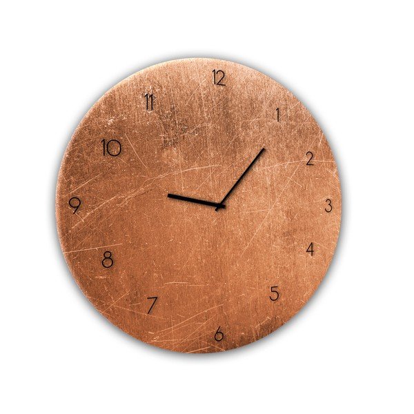 Stenska ura Styler Glassclock Copper, ⌀ 30 cm-image-1