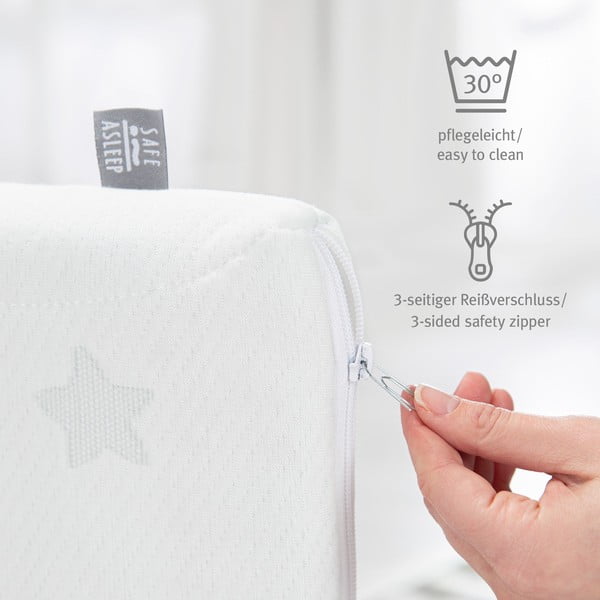 Otroška vzmetnica iz pene z odstranljivo prevleko 95x70 cm Safe Asleep® – Roba-image-1