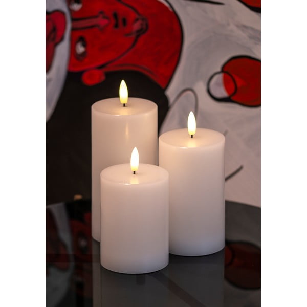 LED sveče v kompletu 3 ks (višina 15 cm) Sille Rechargeable – Sirius-image-2