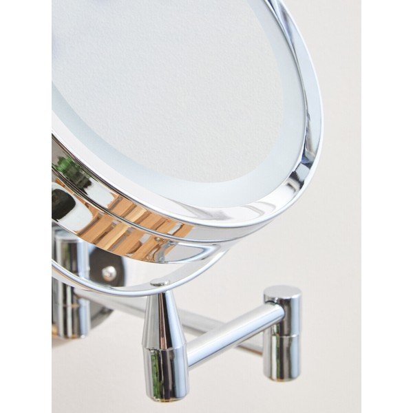Kozmetično ogledalo z lučjo/povečevalno (2x povečava) 18x29 cm Cassini – Premier Housewares-image-3