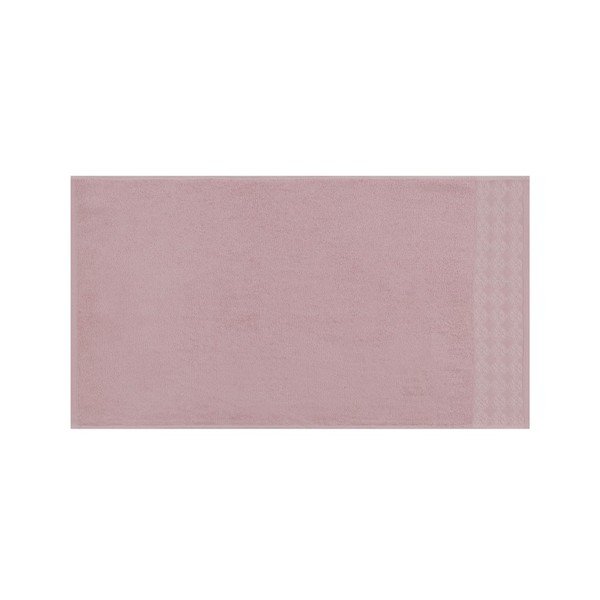 Komplet 2 rožnatih bombažnih brisač v prašni vrtnici Provence, 50 x 90 cm-image-3