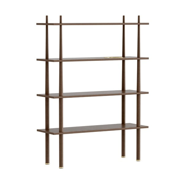 Rjav sistem modularnih polic v hrastovem dekorju 110x148 cm Stories – UMAGE-image-4