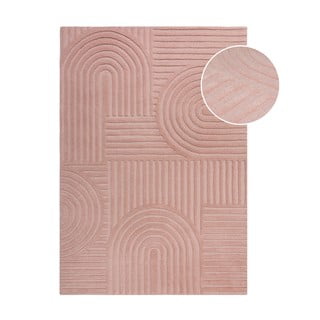 Rožnata volnena preproga Flair Rugs Zen Garden, 120 x 170 cm
