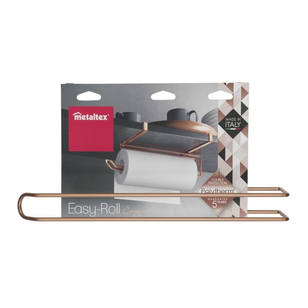 Držalo za papirnate brisače v bakreni barvi Metaltex-image-3