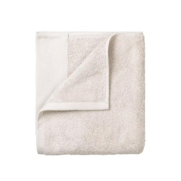 Kremno bele frotirne brisače v kompletu 2 ks iz organskega bombaža 30x50 cm Riva – Blomus