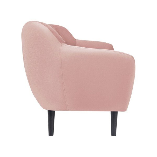 Svetlo roza kavč za dve osebi Mazzini Sofas Toscane, črne noge-image-2