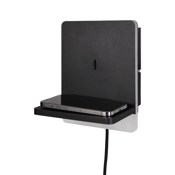 Mat črna LED zatemnitvena stenska svetilka Fairfield – Trio