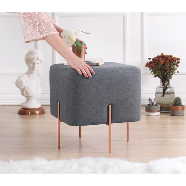 Temno siv tabure Copper – Artie-image-2