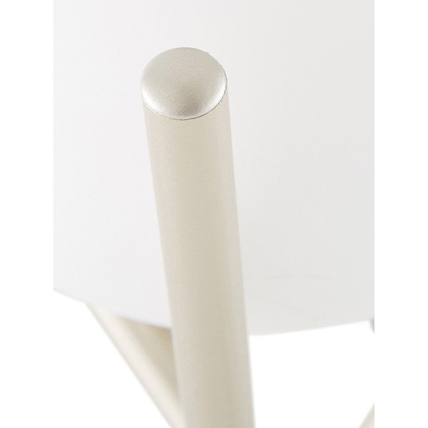 Bela namizna svetilka s steklenim senčnikom Westwing Collection Erik, višina 33 cm-image-1