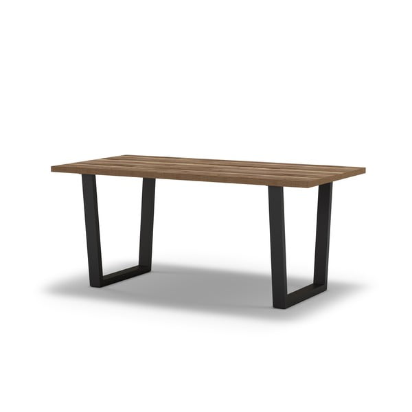 Jedilna miza z mizno ploščo v orehovem dekorju 90x180 cm Flavia – Marckeric