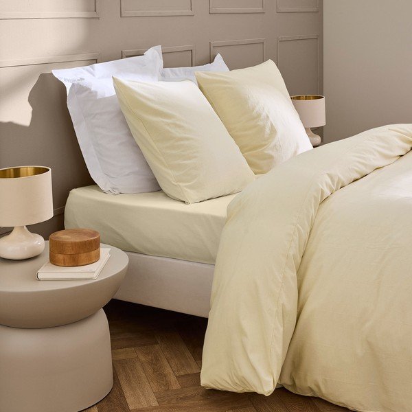 Slonokoščena rjuha 160x200 cm Linella – douceur d'intérieur