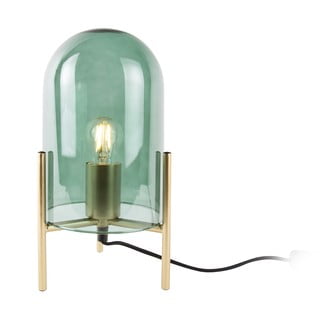 Zelena steklena namizna svetilka Leitmotiv Bell, višina 30 cm